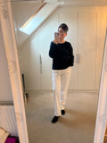 Rosi Slash Neck Italian Knit