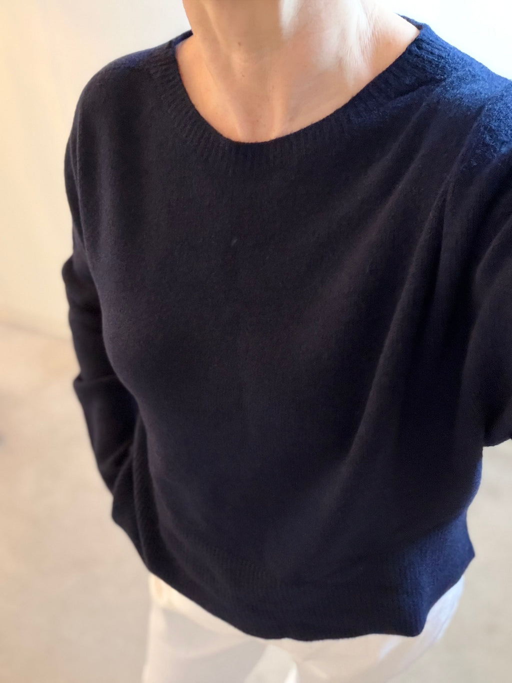 Rosi Slash Neck Italian Knit