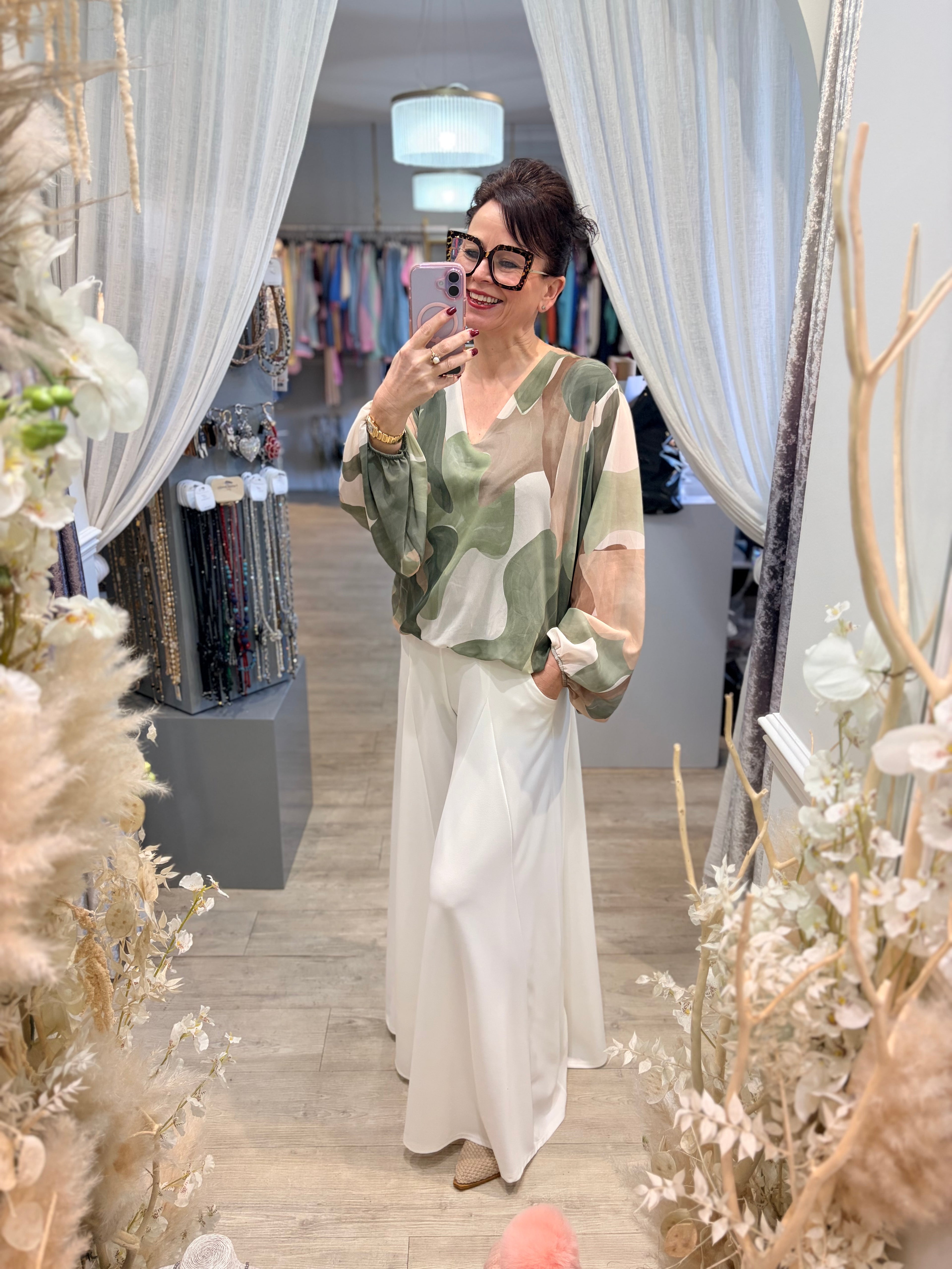 Belted Palazzo Trousers