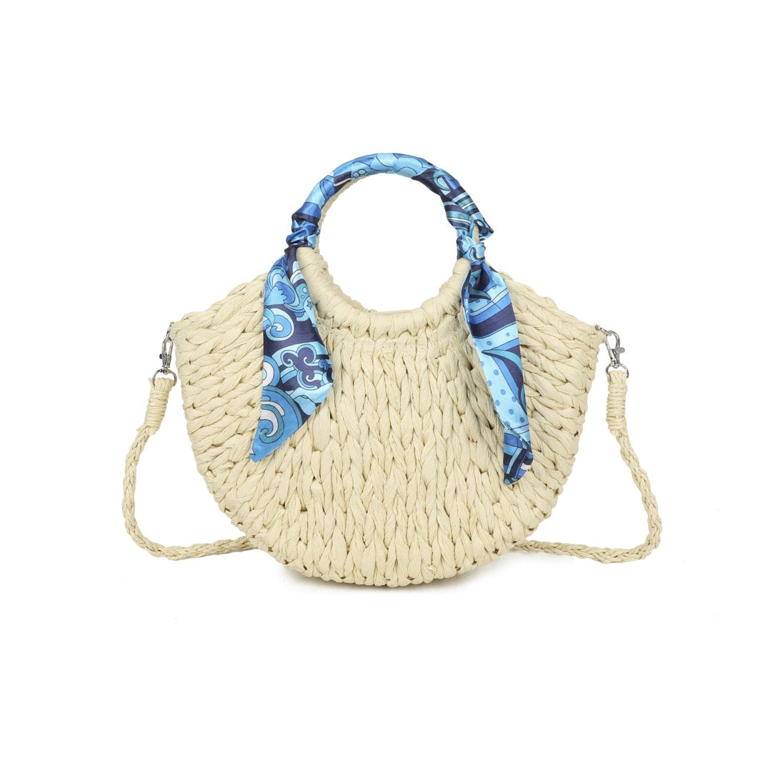 Scarf Raffia Bag