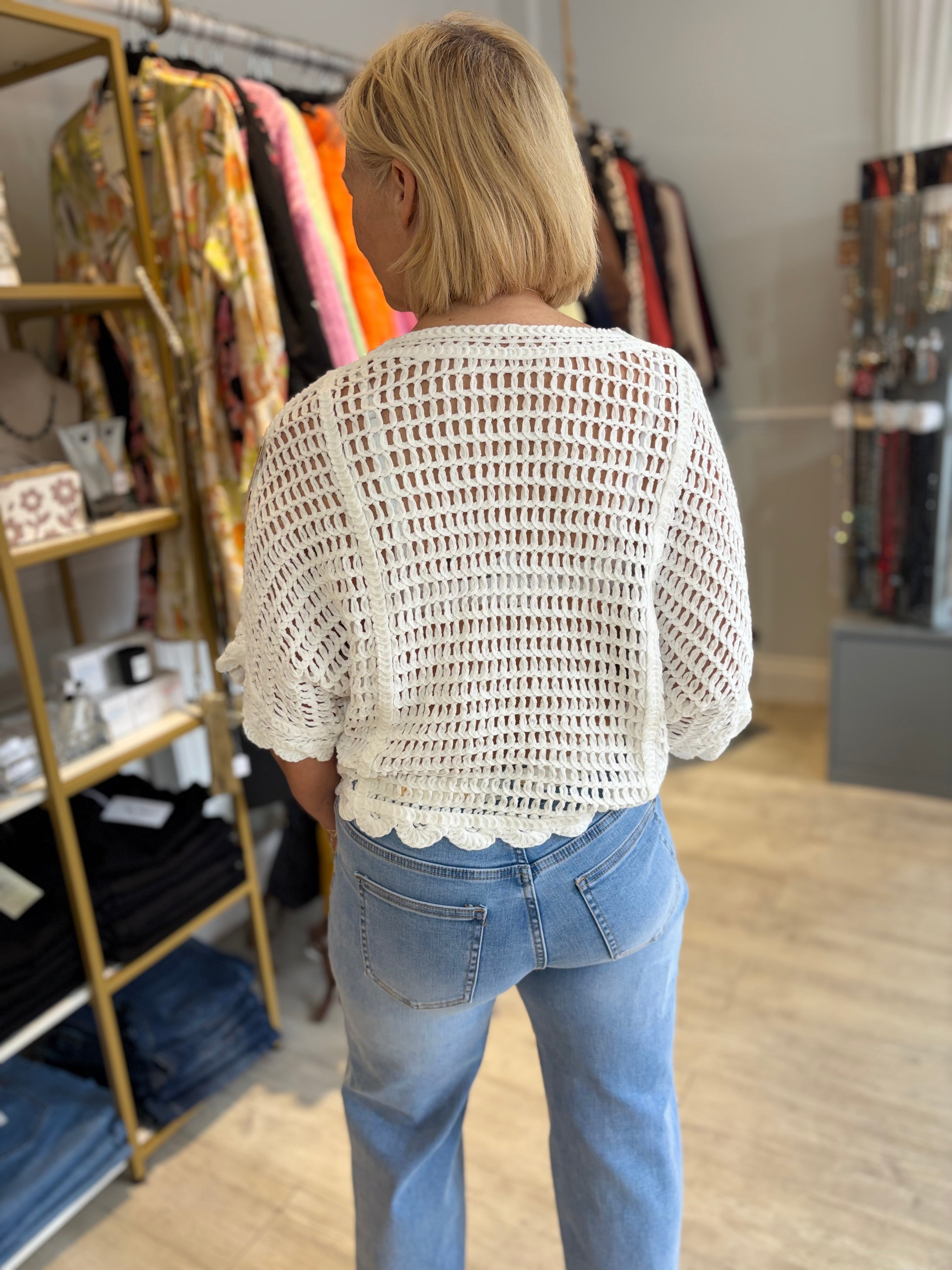 Casey Crochet Top