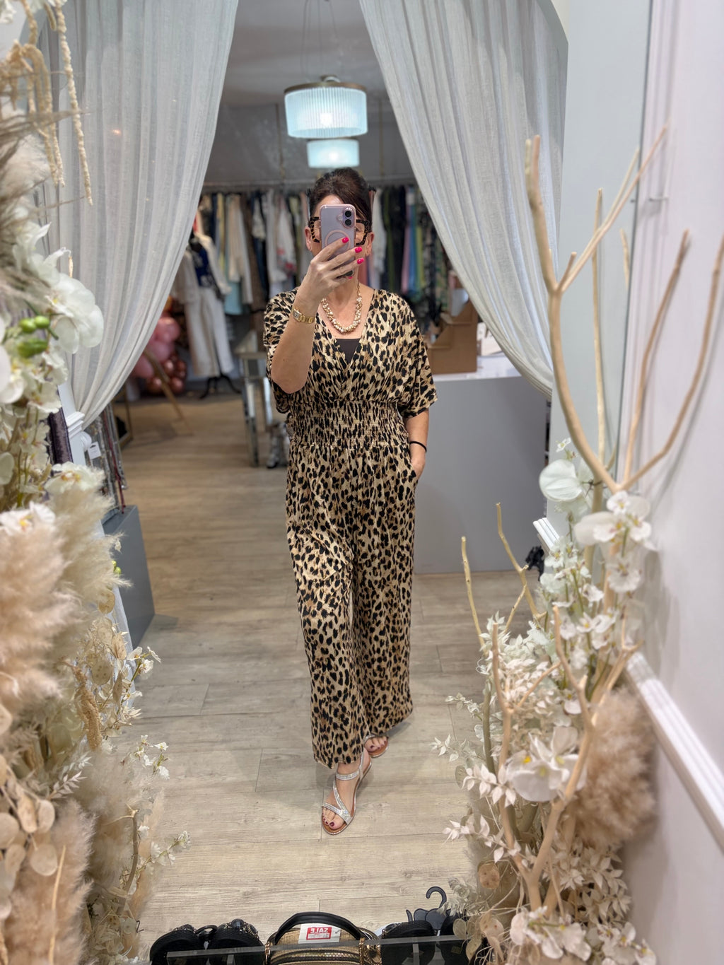 Vanessa Leopard Jumpsuit