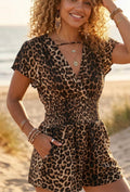 Vanessa Playsuit - Leopard