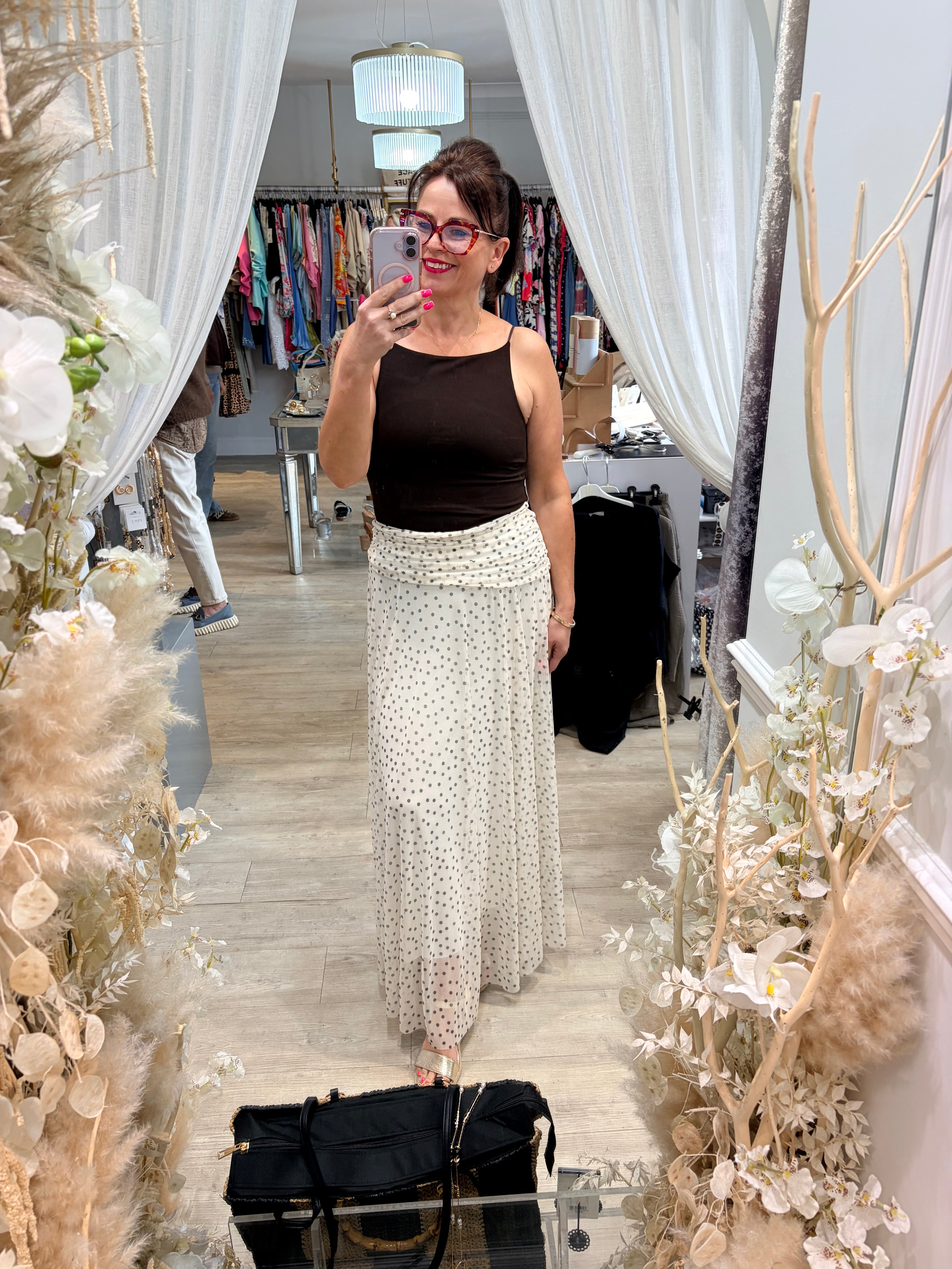 Polka Dot Tulle Skirt