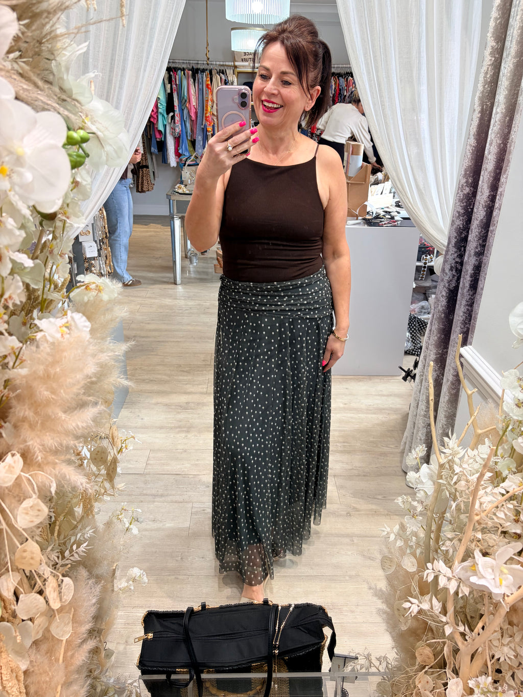 Polka Dot Tulle Skirt