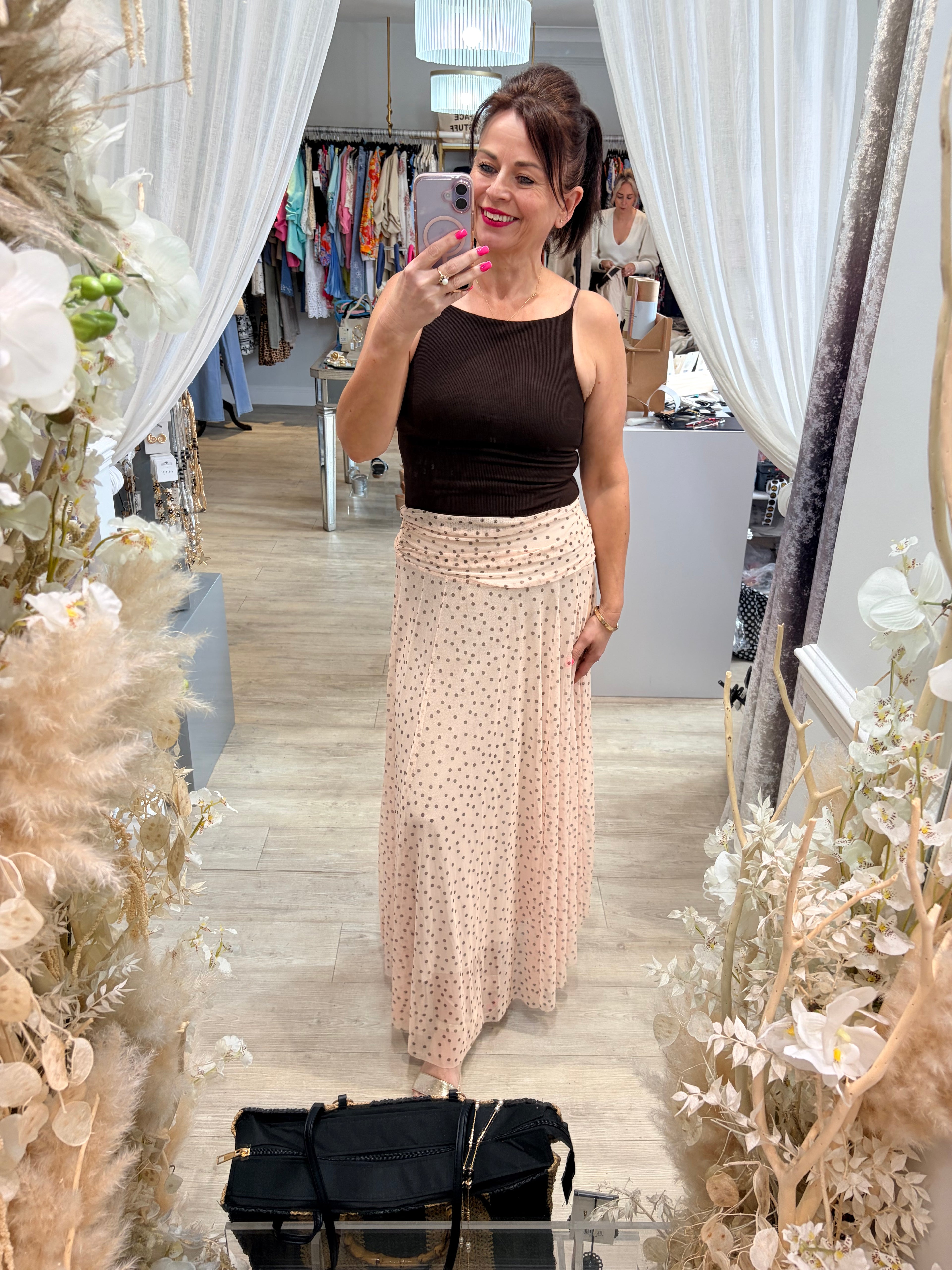 Polka Dot Tulle Skirt