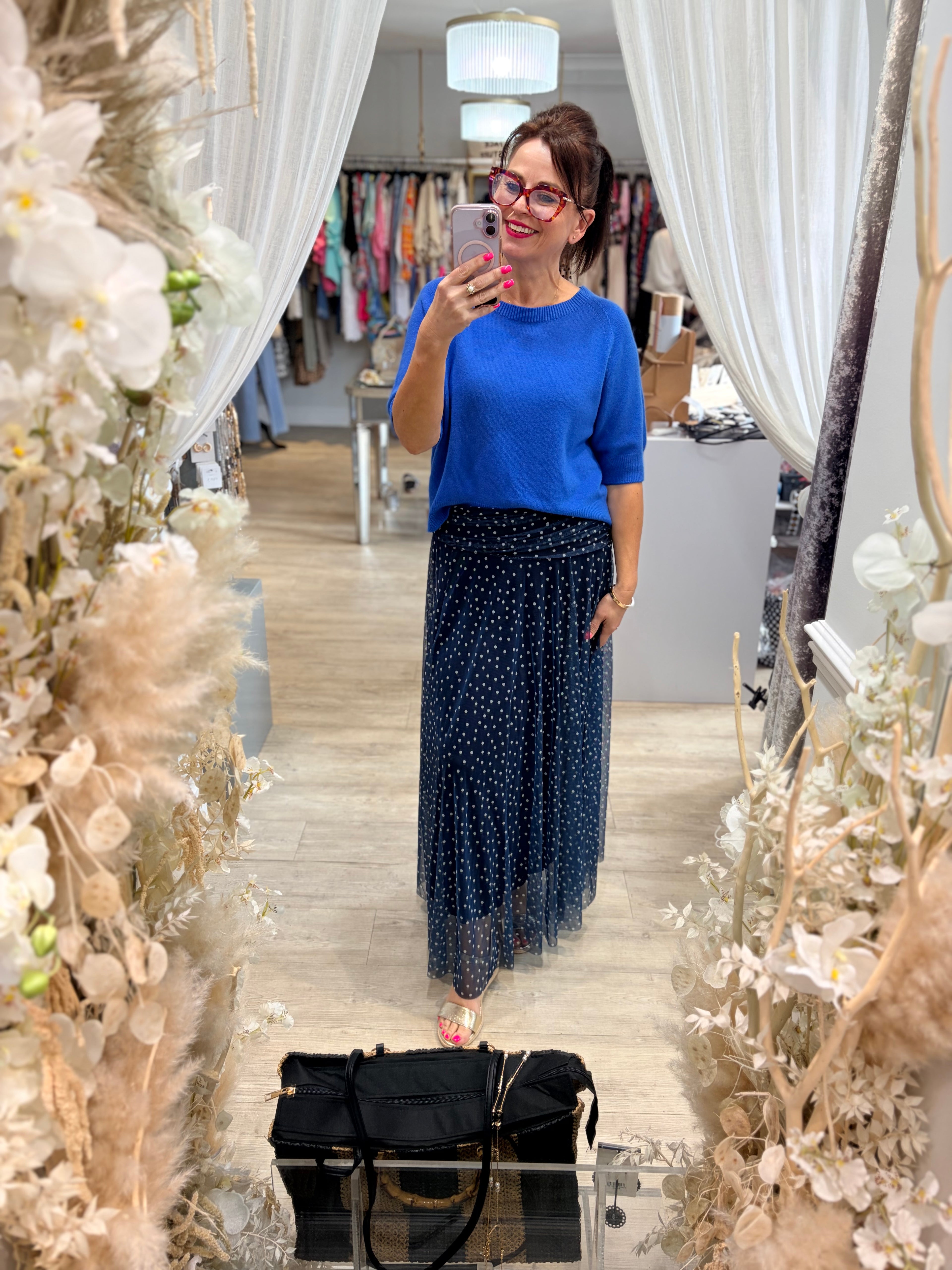 Polka Dot Tulle Skirt