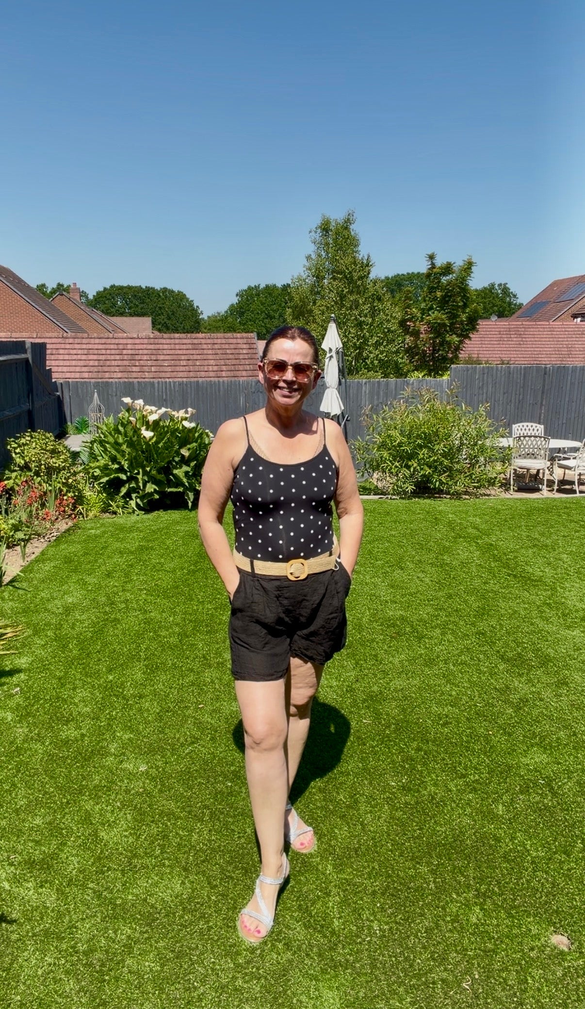 Belted Linen Shorts
