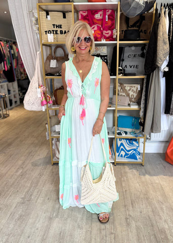Palm Tree Ombre Dress