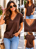 Silky V Neck