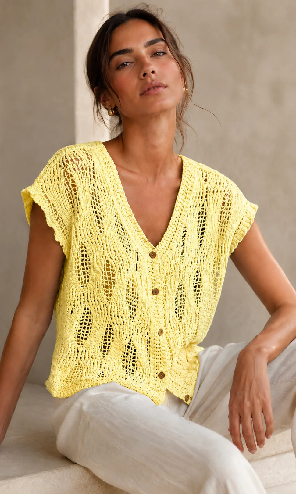 Rebecca Crochet Cardigan