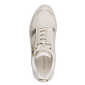 Ivory & Gold Wedge Trainers
