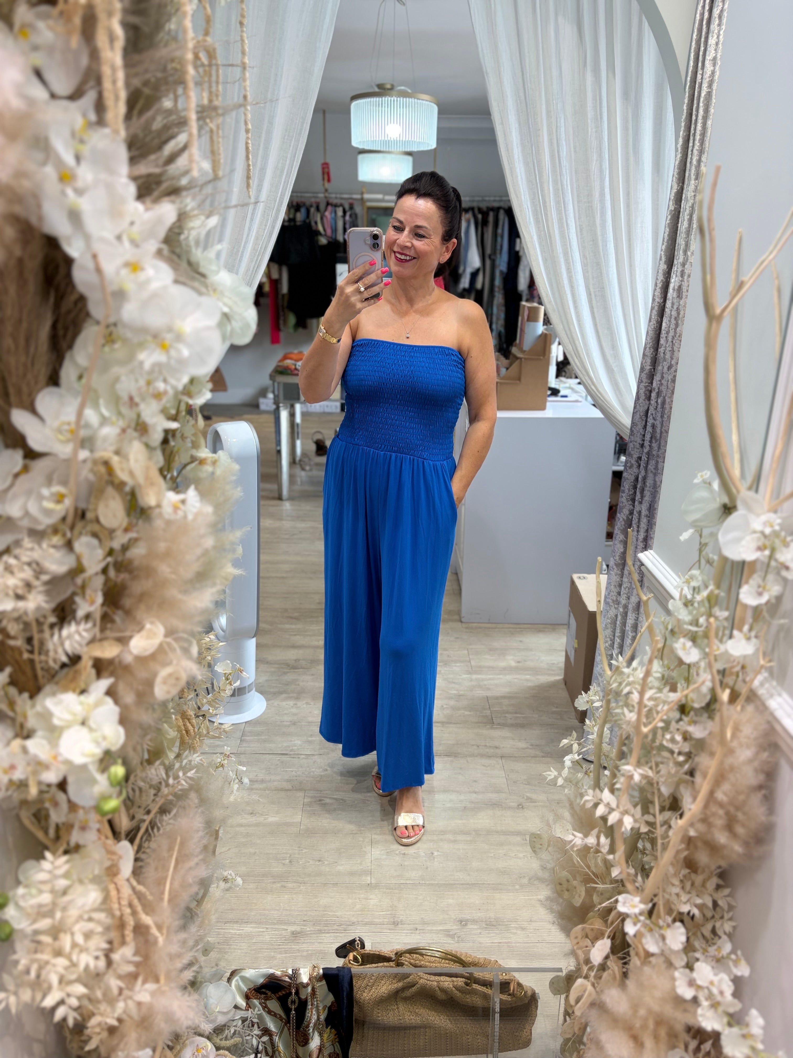 Kelly Jersey Bandeau Jumpsuit