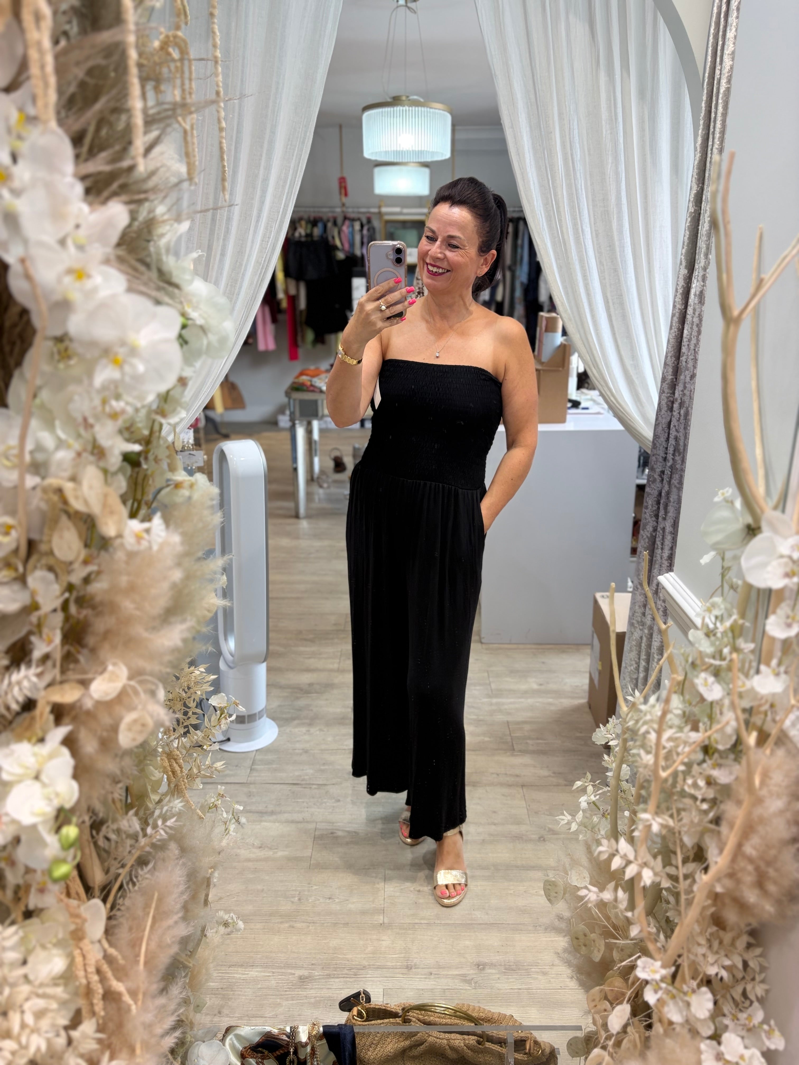 Kelly Jersey Bandeau Jumpsuit