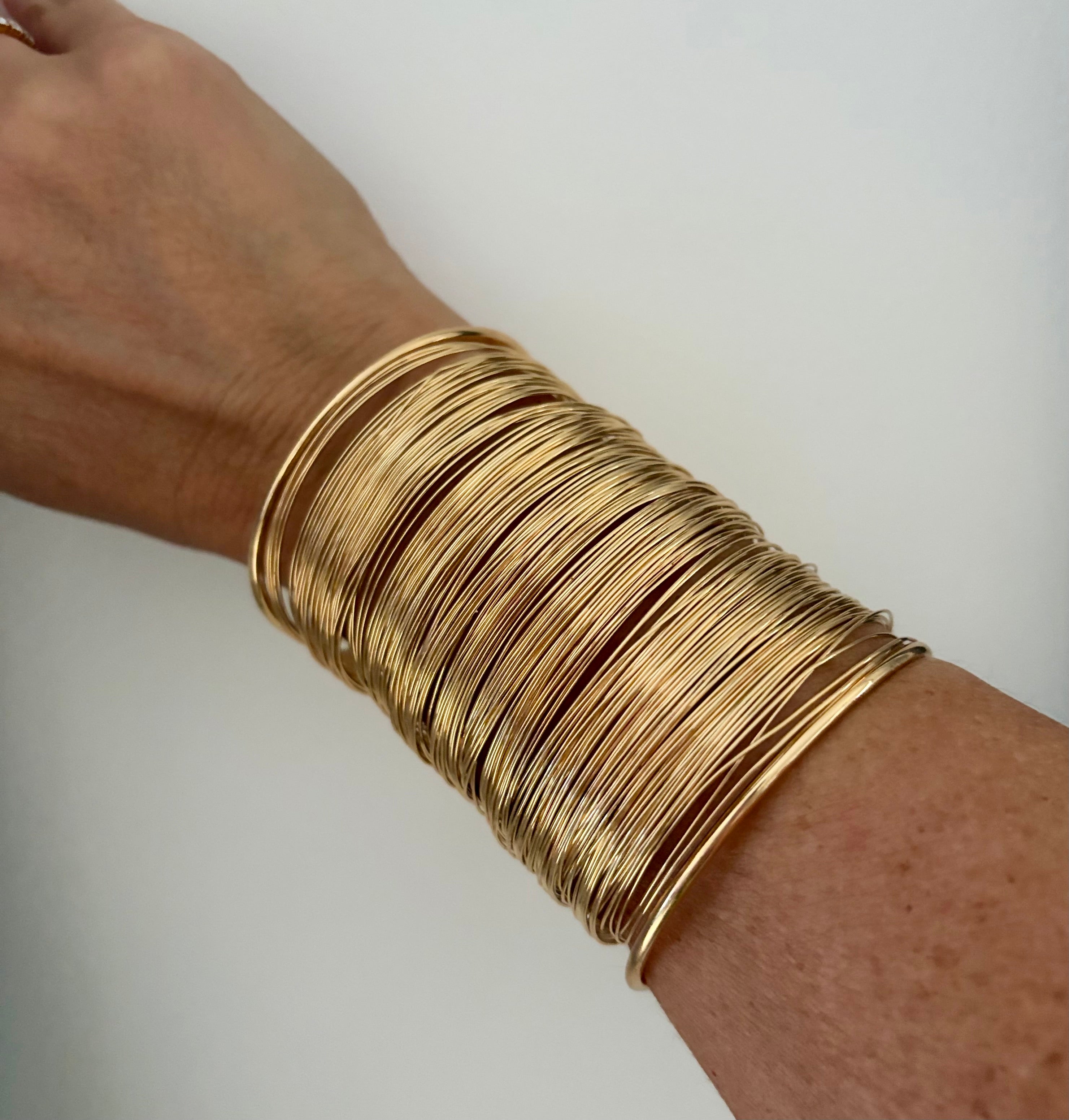 Golden Cascade Multi-Layer Cuff