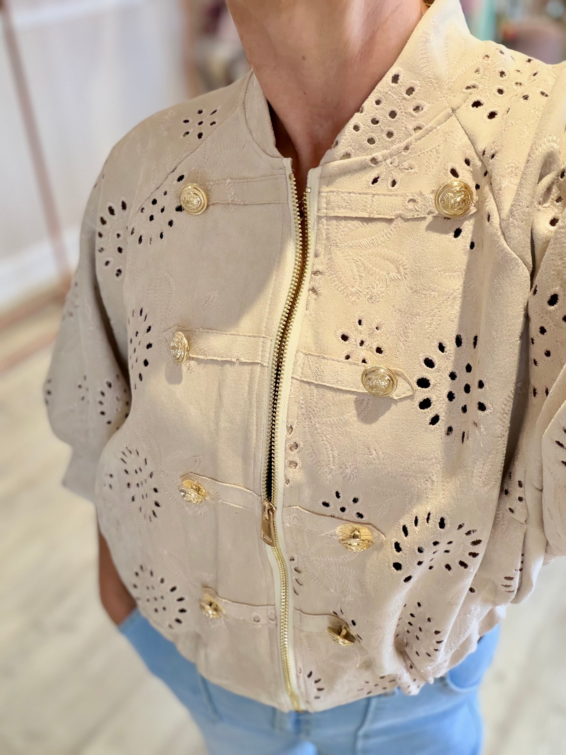 The Luxe Cutwork Jacket