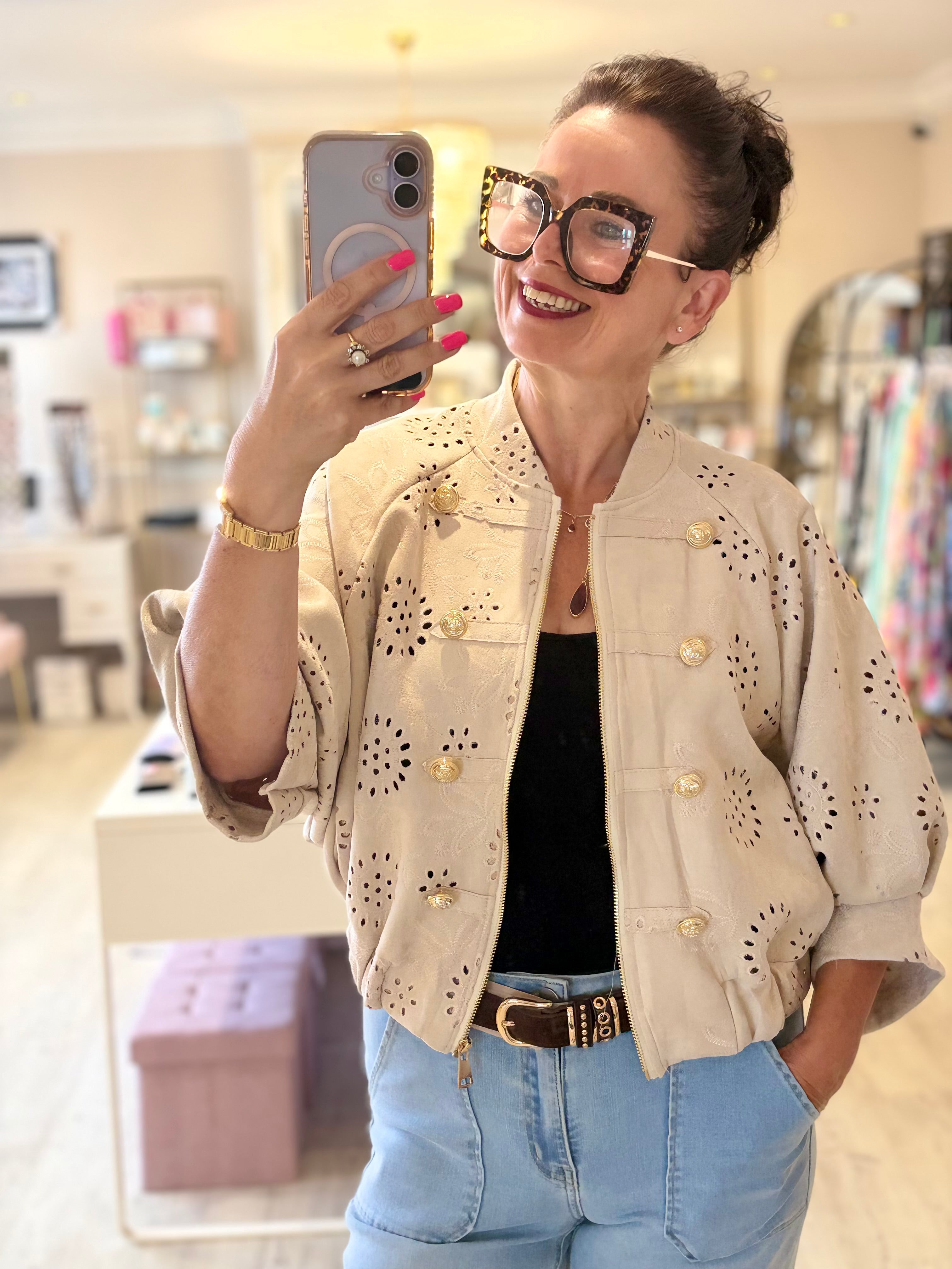 The Luxe Cutwork Jacket