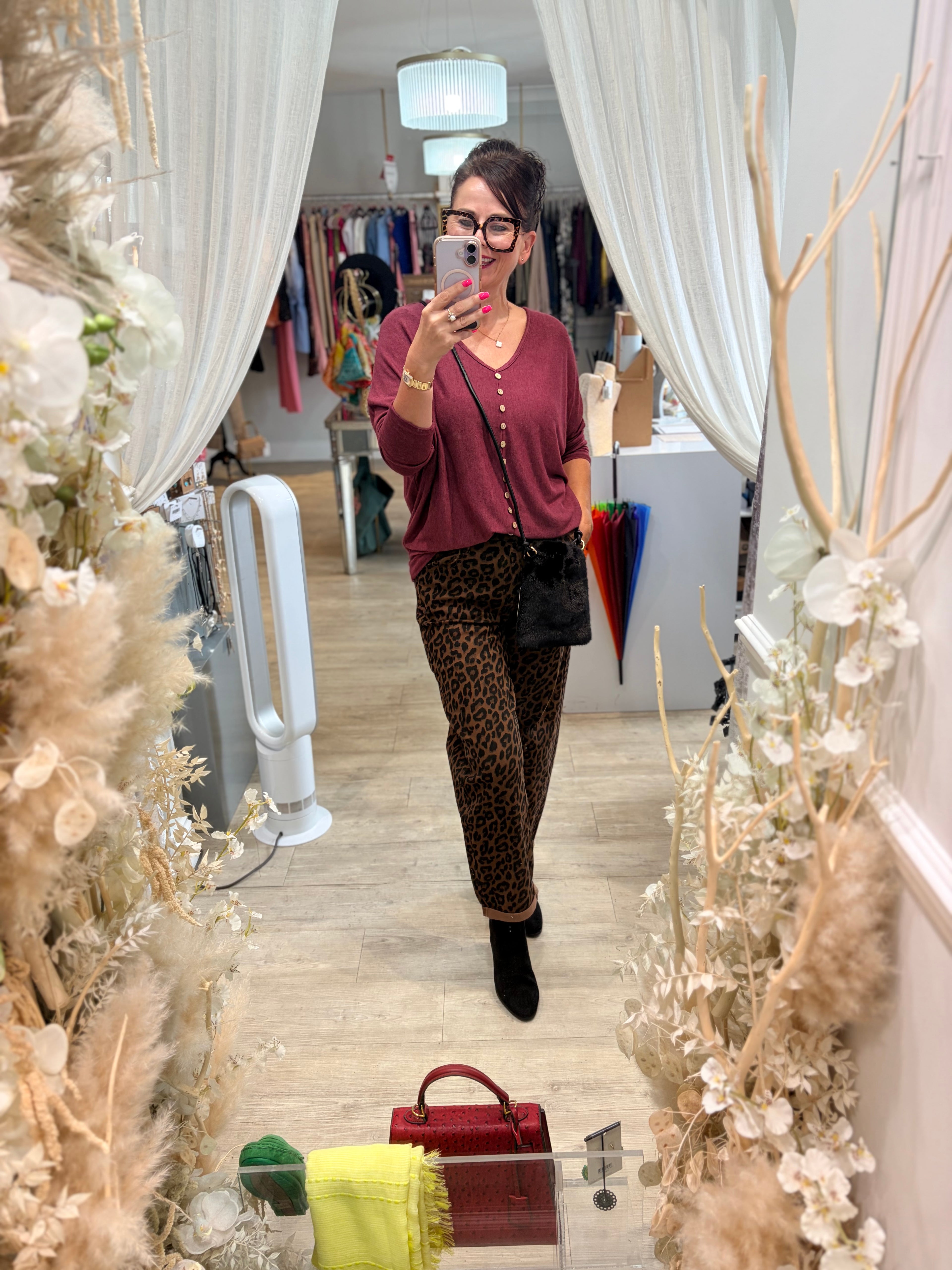 Faux Fur Cross Body Pouch