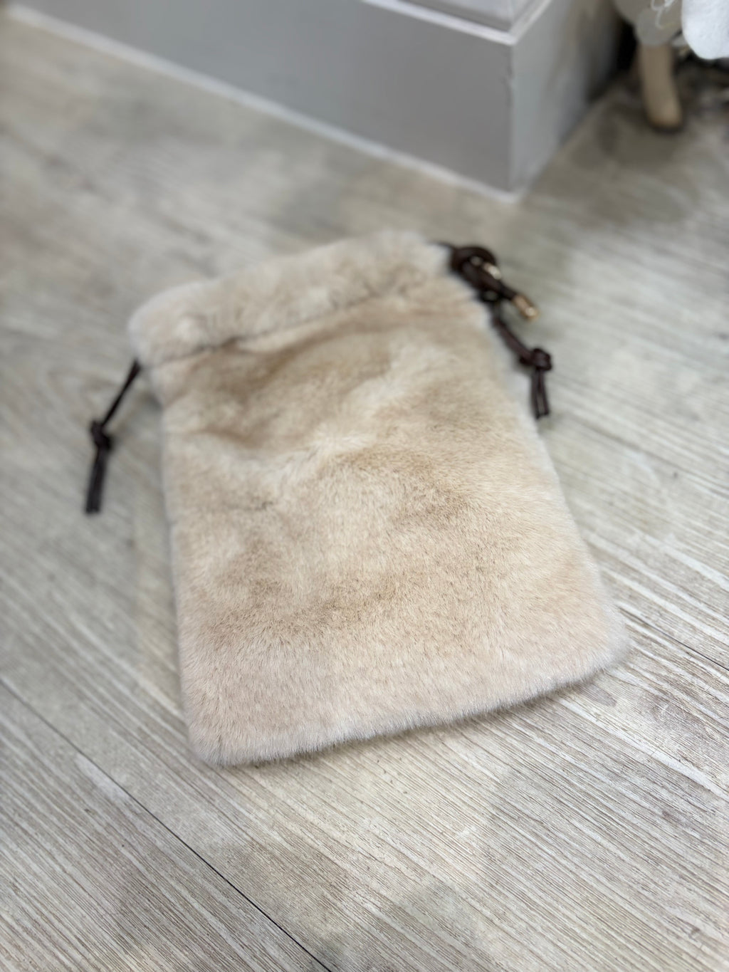 Faux Fur Cross Body Pouch