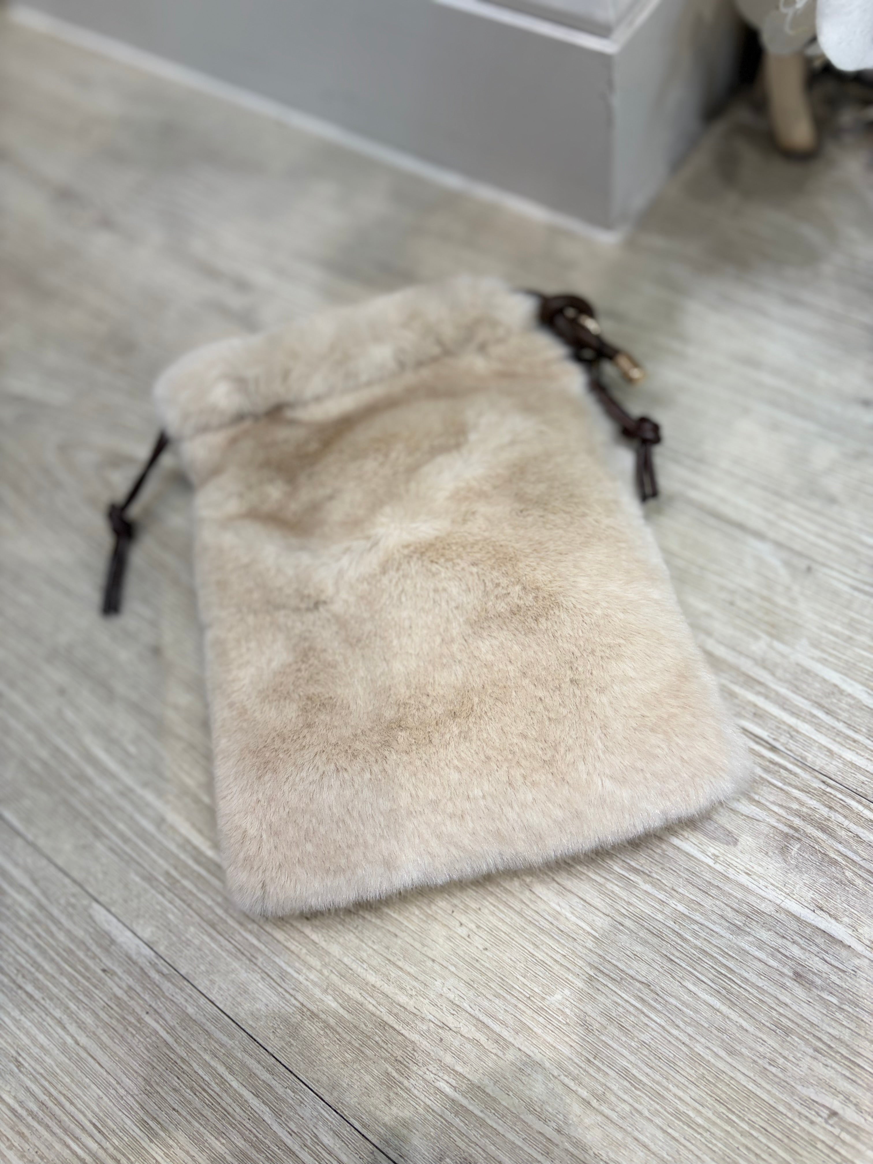 Faux Fur Cross Body Pouch