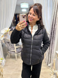 Knitted Sleeve Puffer Jacket
