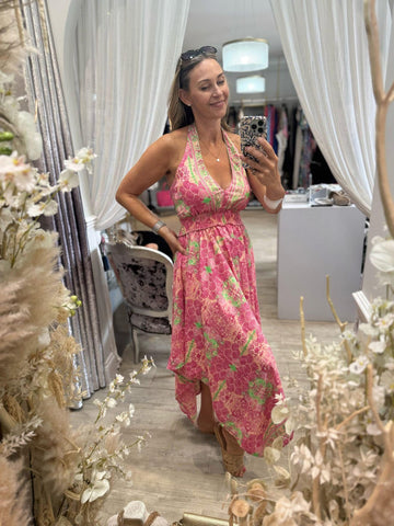 Hankerchief Hem Summer Dress