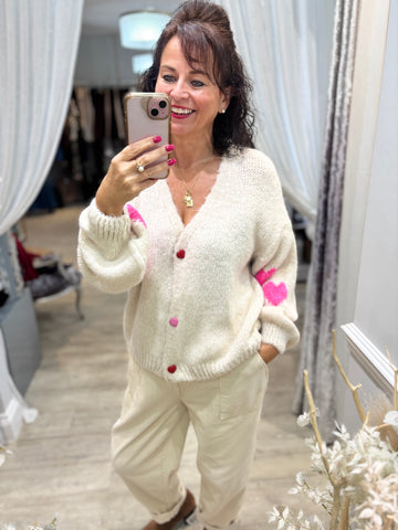 Heart Button Cardigan