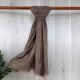 Gold Thread Heart Scarf