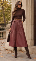 Kitty Faux Leather Skirt