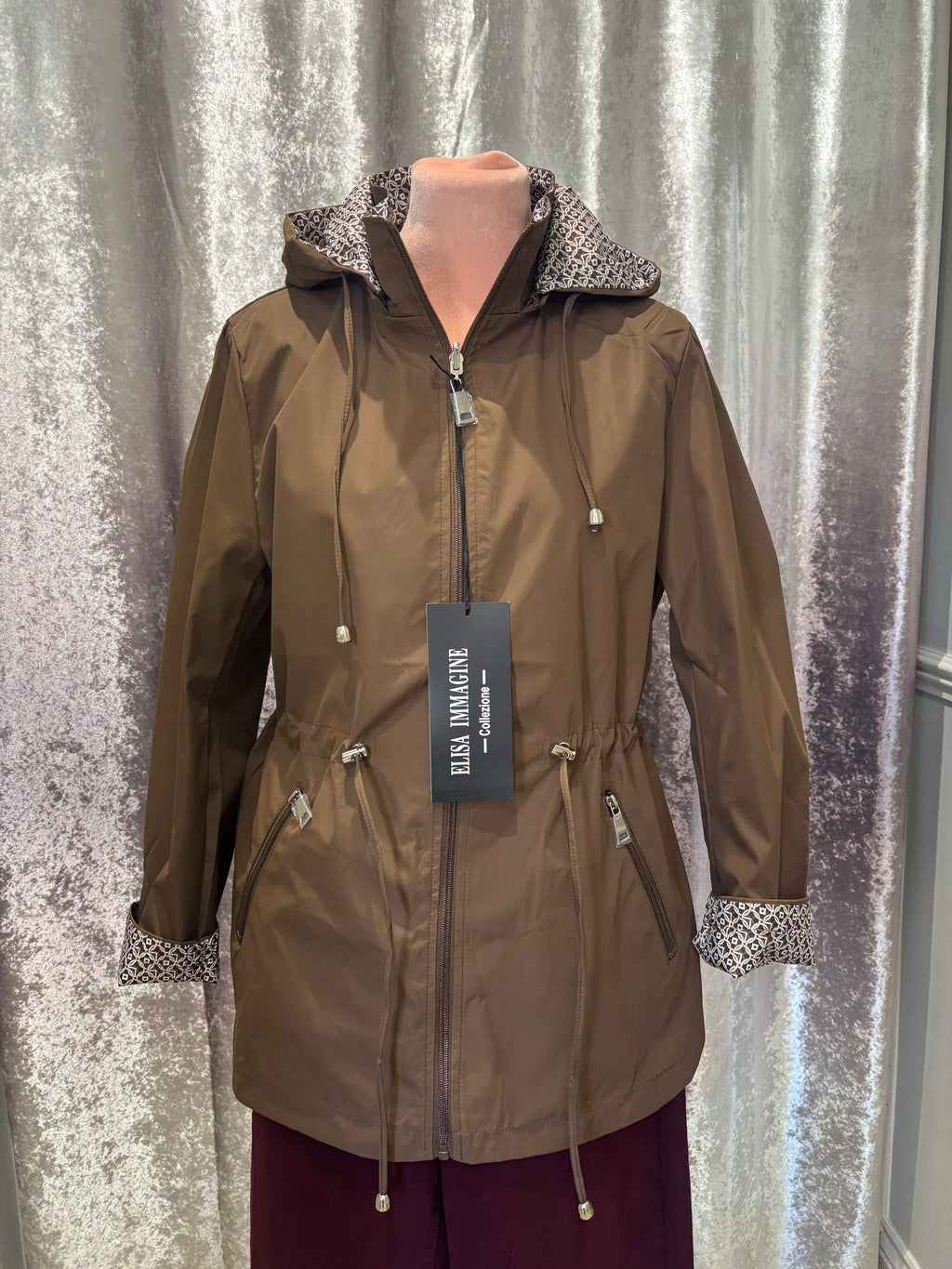 Reversible Brown Raincoat