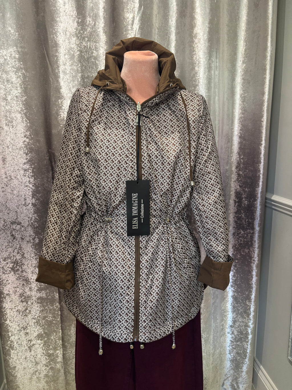 Reversible Brown Raincoat
