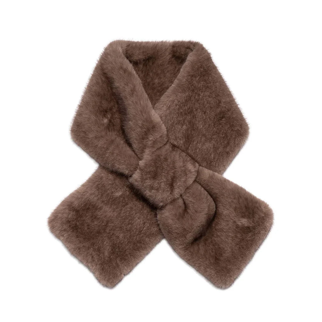 Faux Fur Pull Through Scarf