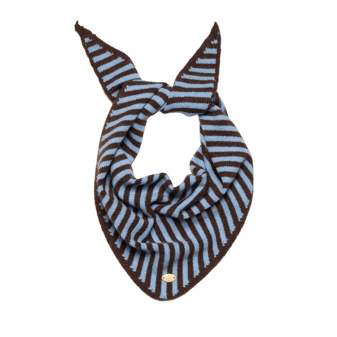 Small Knitted Triangle Scarf