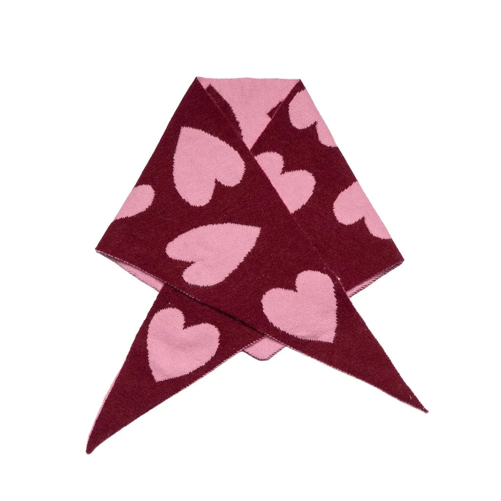 Small Knitted Triangle Scarf