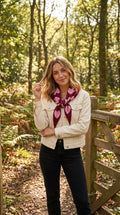 Small Knitted Triangle Scarf