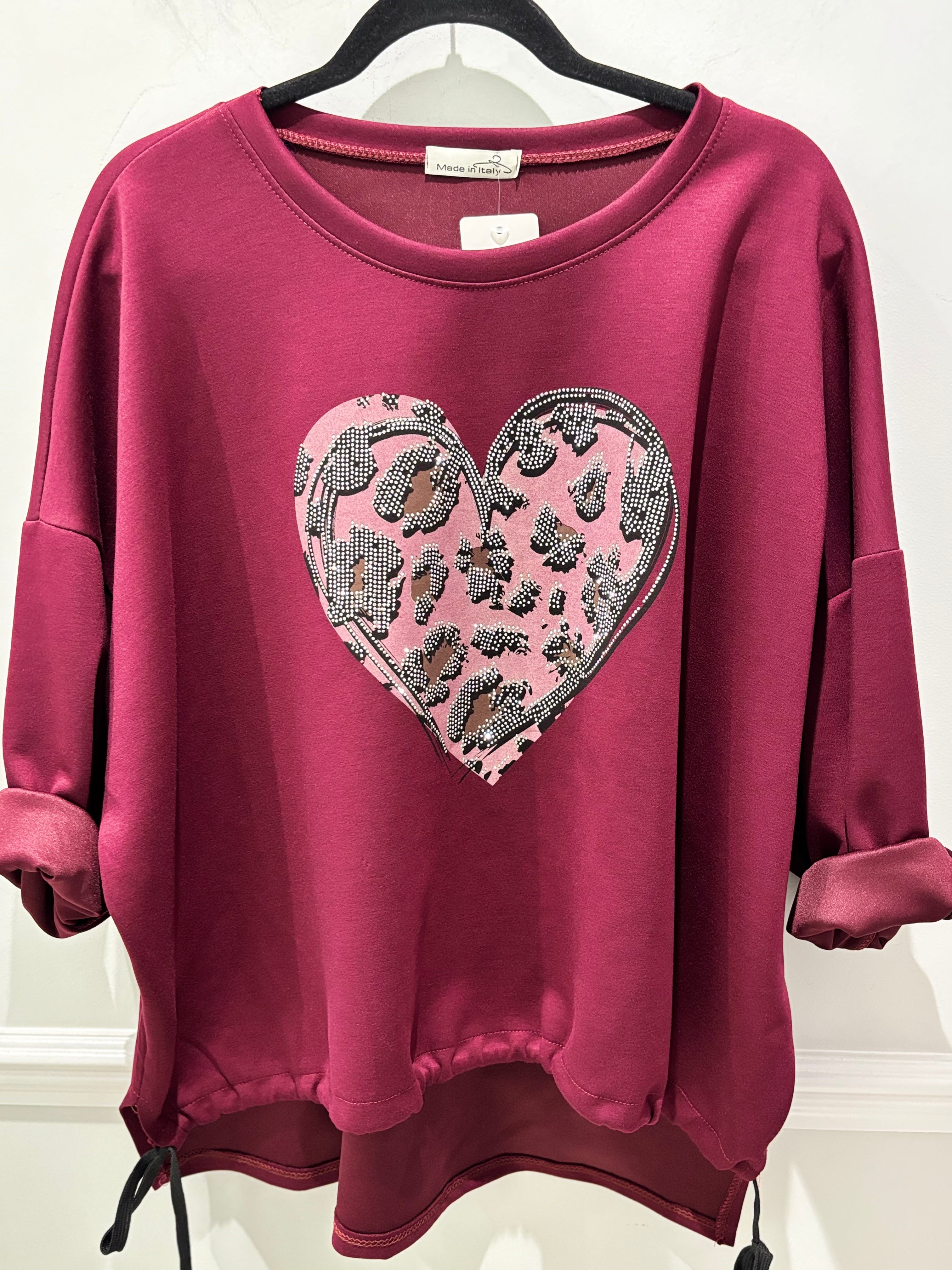 Crystal Heart Sweatshirt