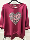 Crystal Heart Sweatshirt