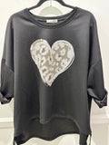 Crystal Heart Sweatshirt