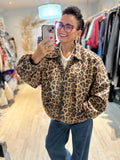 Leopard Bomber Jacket
