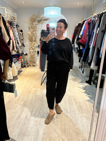 Embellished Cocoon Loungesuit