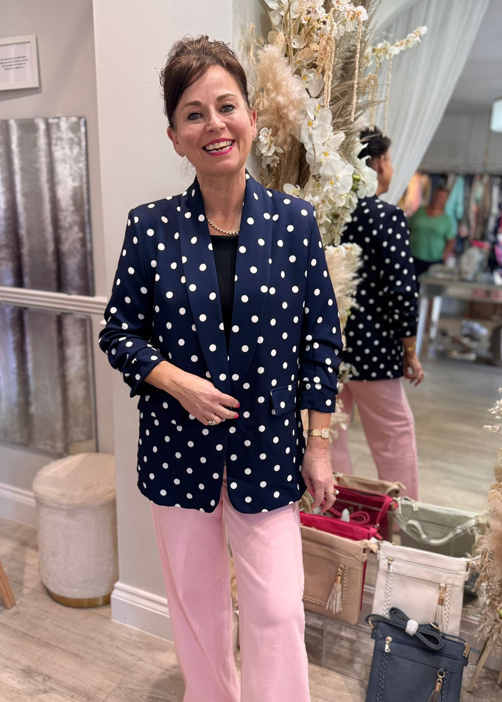 Polka Dot Blazer