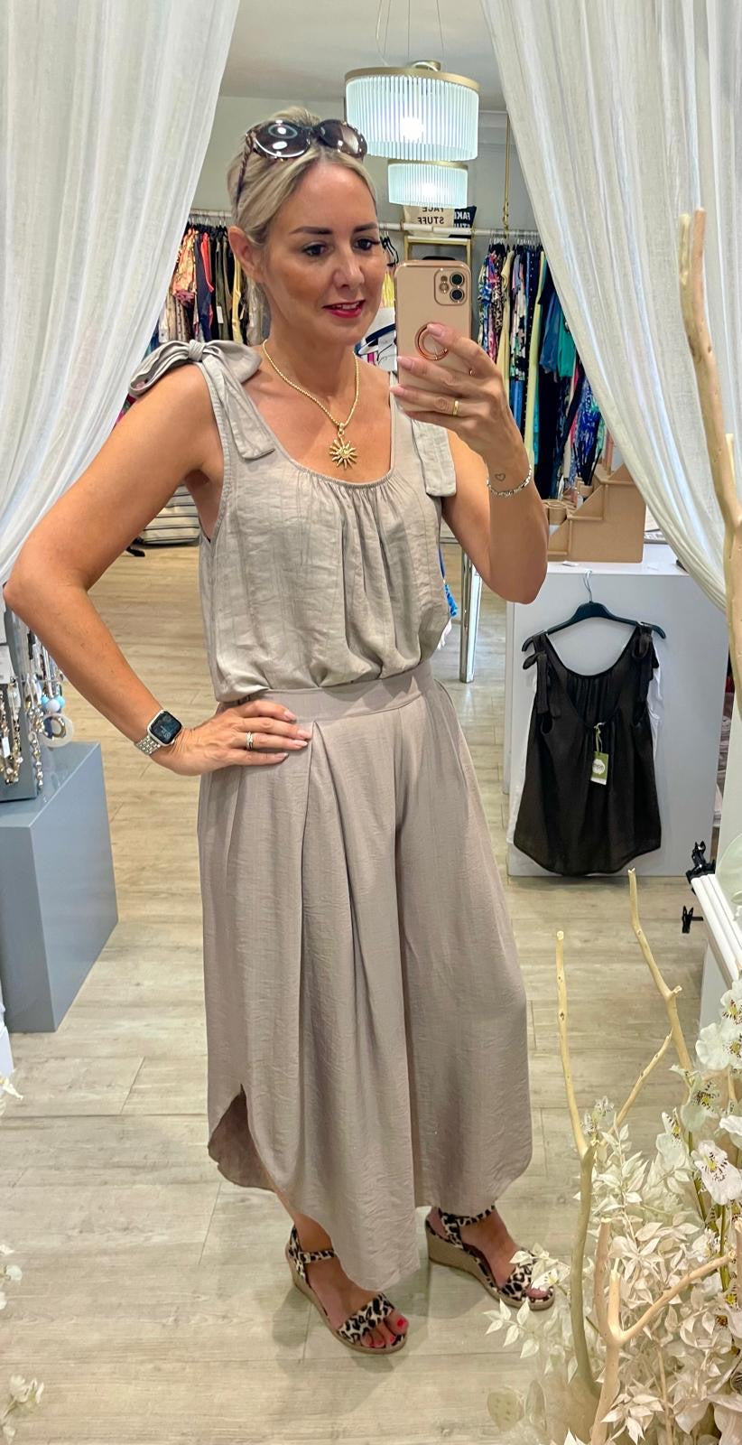 Dana Tie Shoulder Top