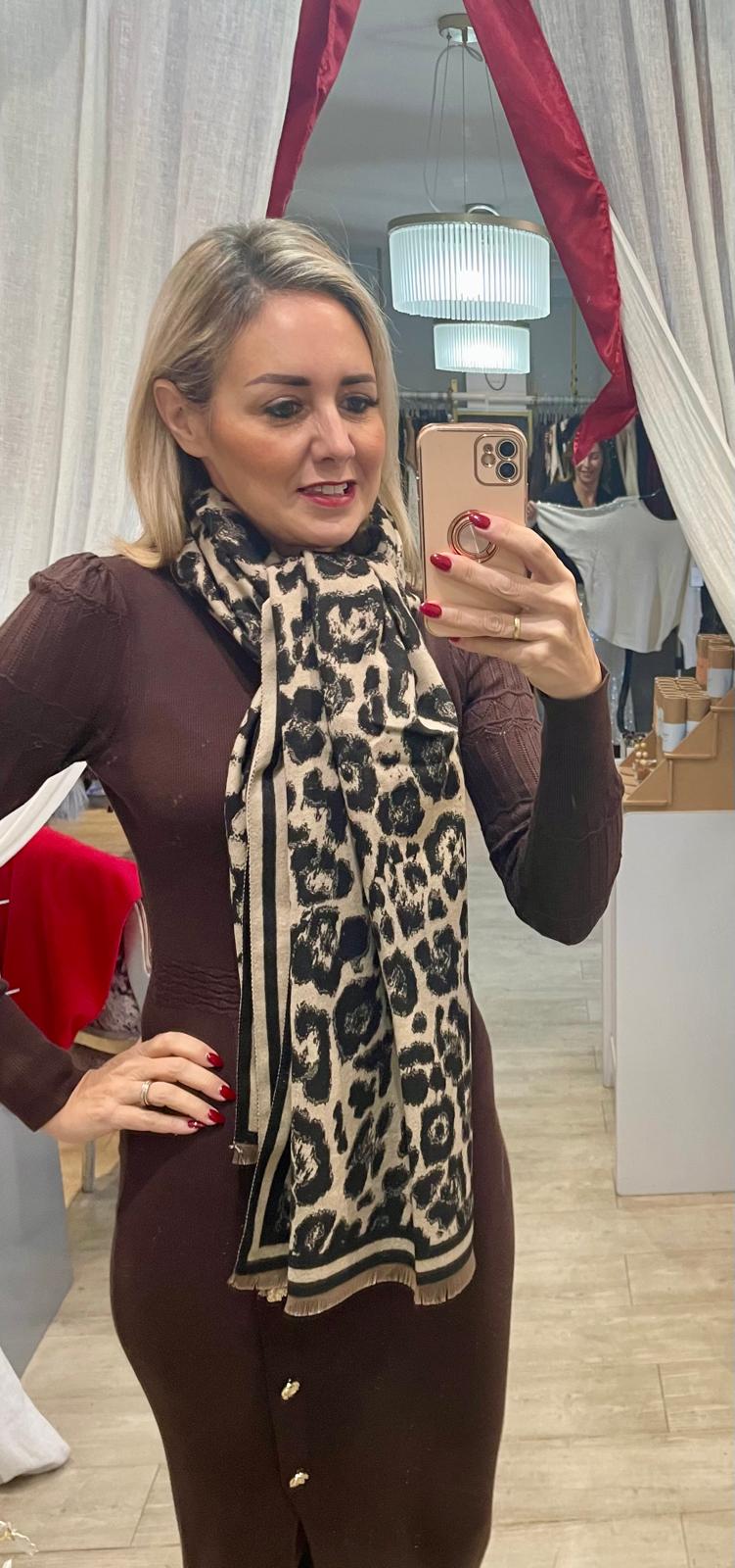 Animal Print Soft Scarf