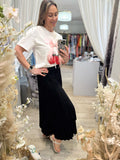 Wrap Around Pleated Skirt