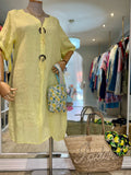 Button Linen Dress