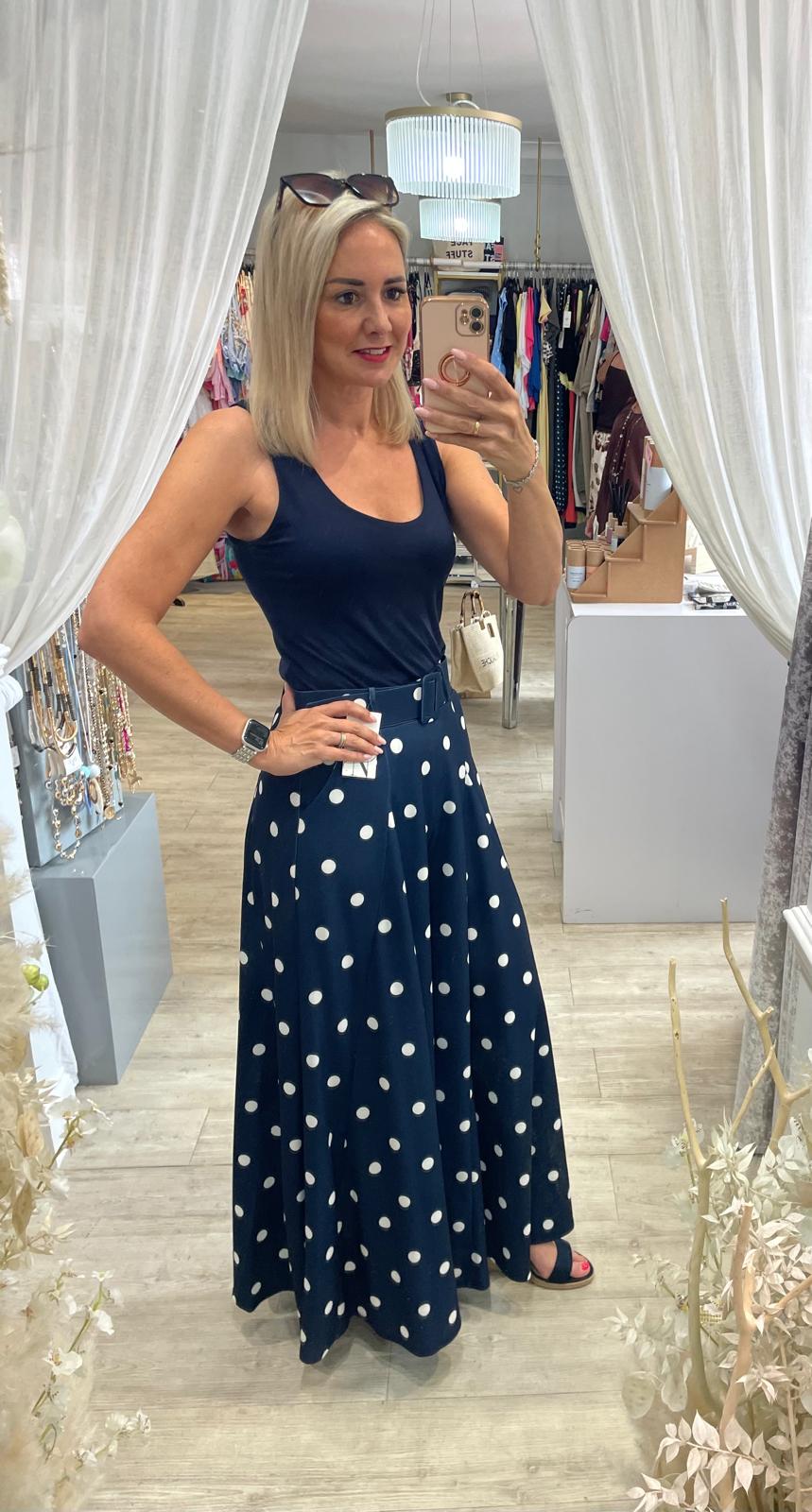 Polka Dot Palazzo Trousers