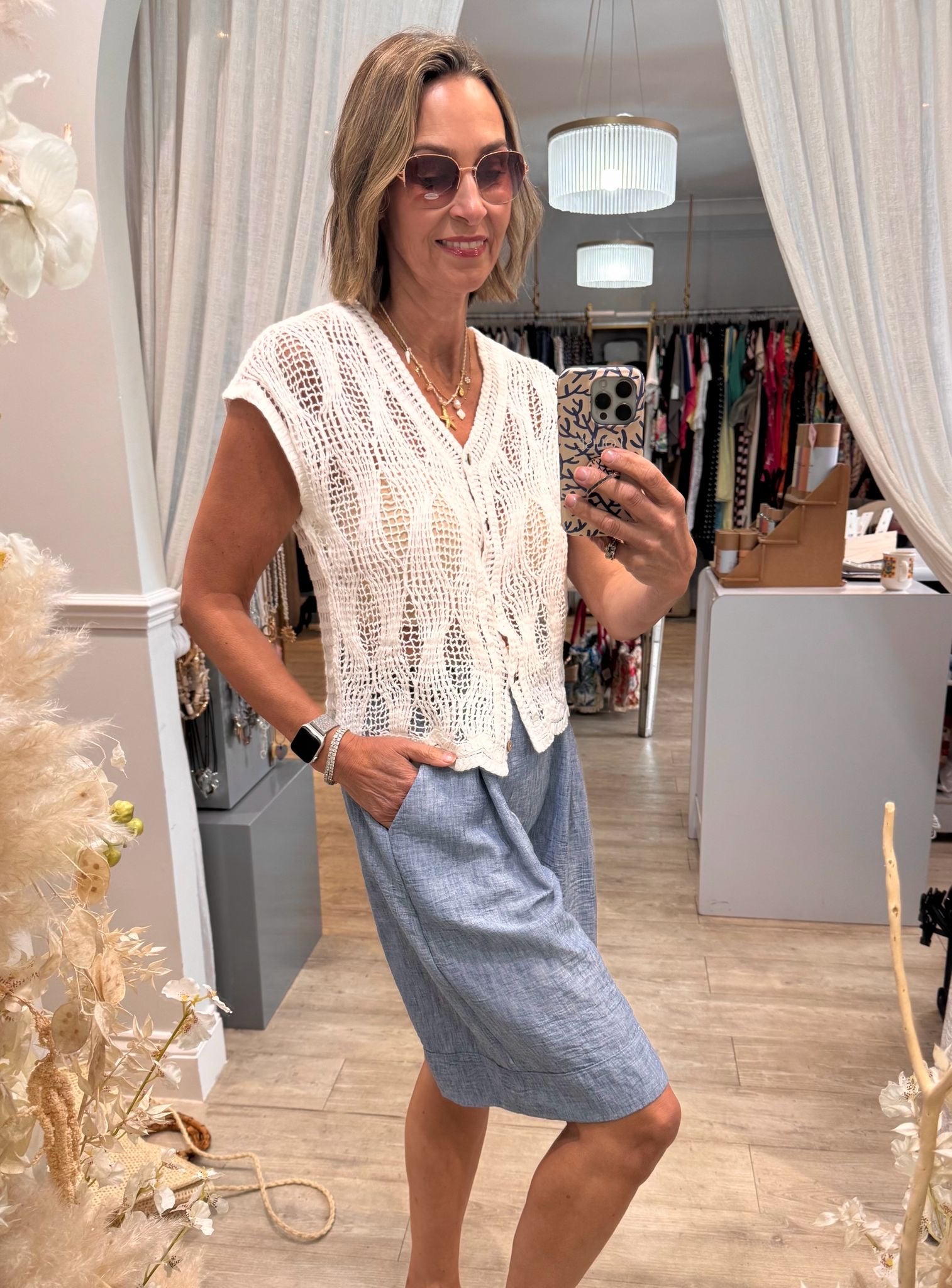 Rebecca Crochet Cardigan