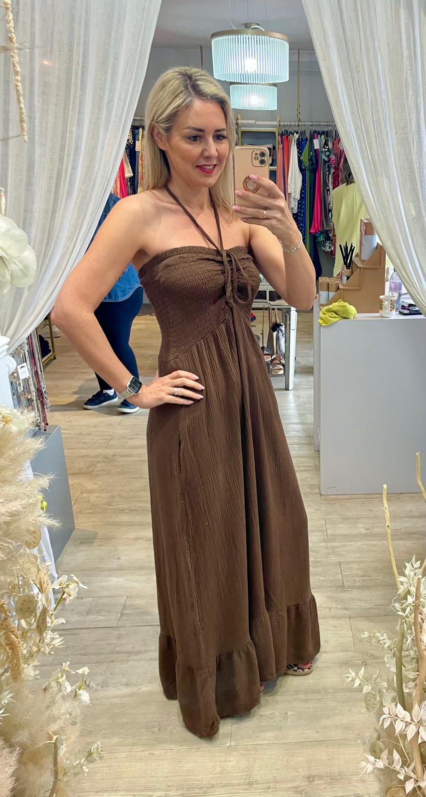 Cheesecloth Bandeau Dress