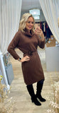 Corsage Belted Jumper Dress