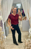 Glitter Draped Top